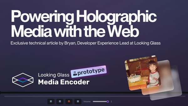 Powering Holographic Media with the Web